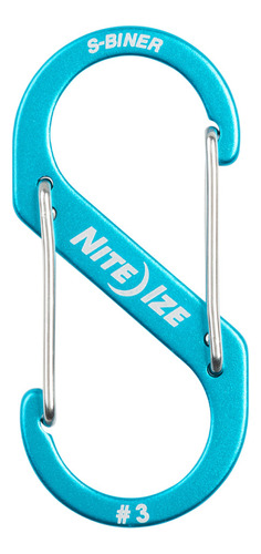 Nite - Ize  S-biner® Aluminum Dual Carabiner  #3 - Blue 