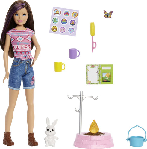 Muñeca De Camping Barbie It Takes Two Skipper Con Mascota