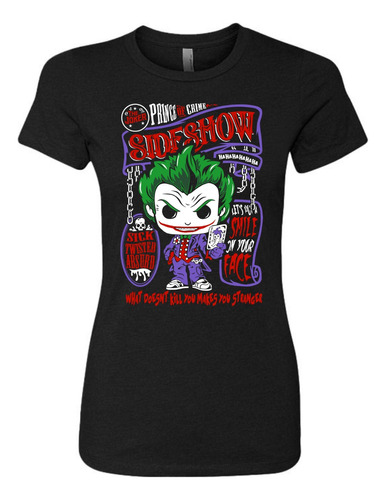 Camiseta Joker Guason Batman Pop Femenina Serie Black Dama