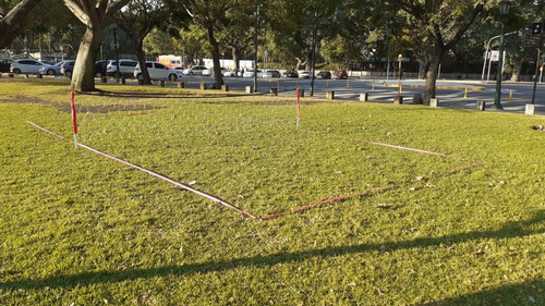 Imagen 4 de 4 de Set Cancha Fútbol Tenis Completo Transportable 8x4 Metros