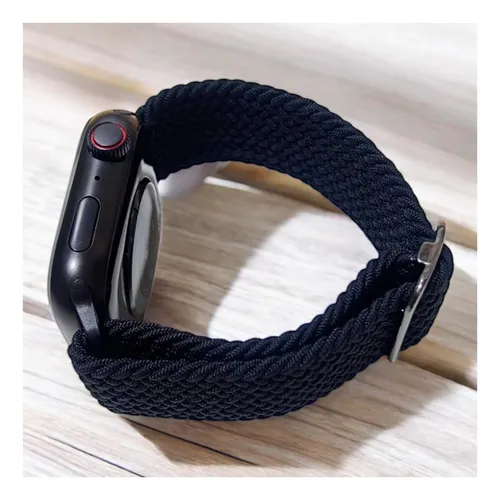 Reloj Smartwatch Correa Trenzada Elástica Color Negro