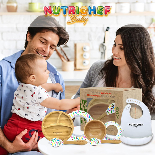 Nutrichef Bebé Y Niño Pequeño, Juego De Alimentación De Plat