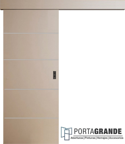 Imagen 1 de 9 de Puerta Corrediza Colgante Placa Económica+ Kit De 80 O 90