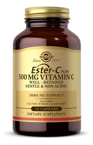 Vitamina C Solgar Ester-c 500 Mg 90 Cápsulas