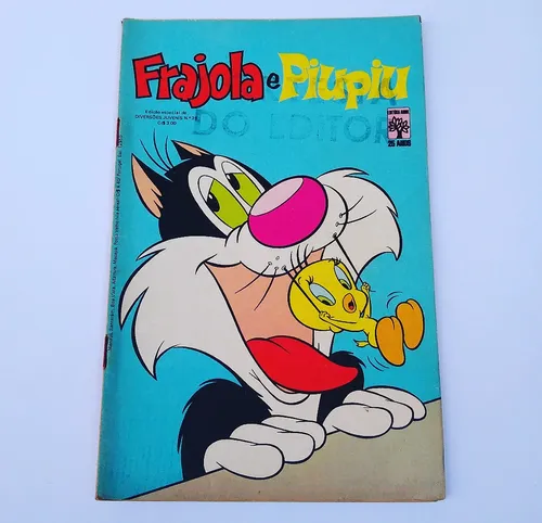 comprar Antigo Gibi Frajola E Piu Piu 25 Diversões Juvenis Ed. Abril