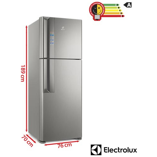 Refrigerador De 02 Portas Electrolux Frost Free Com 474 Litros Com Top Freezer Platinum - Df56s