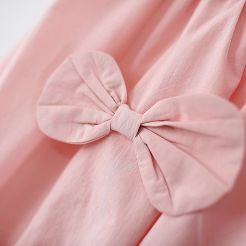 A Vestido Sweet Bowknot Para Niños Pequeños, A La Moda,