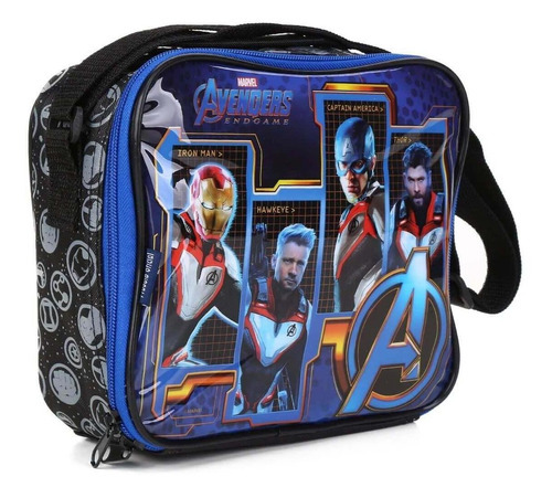 Lancheira Avengers Com Garrafa E Porta Lanche 11612 Dmw