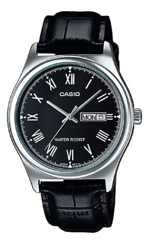 Reloj Casio Mtp-v006l Hombre Cuero Calendario 100%original