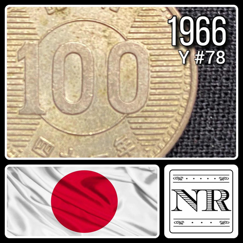 Japon - 100 Yen - Año 1966 (41) - Y #78 - Showa - Plata .600