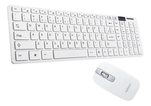 Combo Teclado + Mouse Wireless S/ Fio 3200dpi Usb Notebook