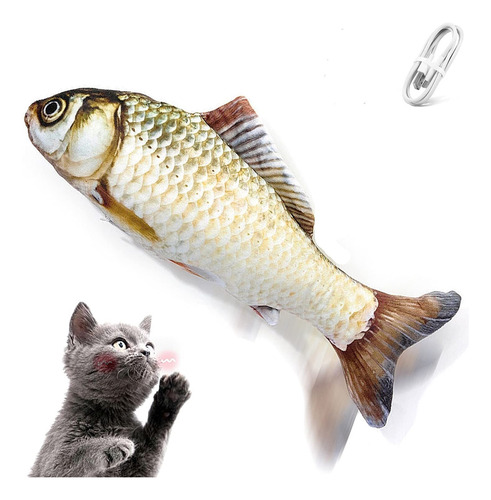 Pez Para Gato Juguetes Gato Eléctrico Con Catnip Pescado