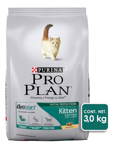 Alimento Gato Croqueta Pescado Cachorro 3 Kg Pro Plan Purina
