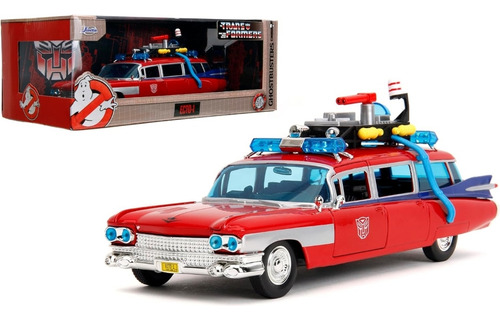 Jada 1:24 Ecto 1 Ghosbuster Optimus Prime Cazafantasma