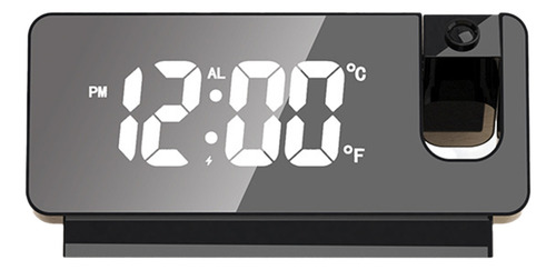 Despertador Digital De Projeção Led Com Exibição De Temperat