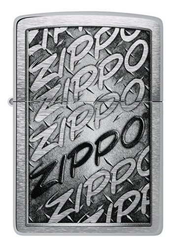 Encendedor Zippo Price Fighter Cromado Cepillado Logo Zippo