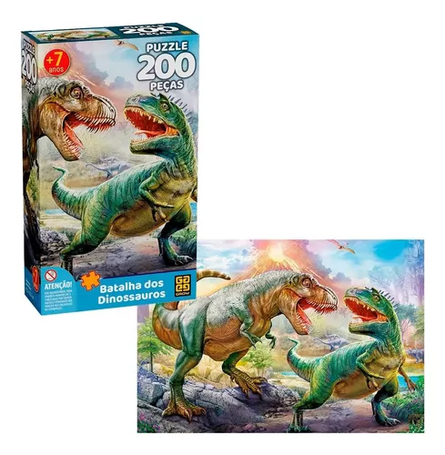 QUEBRA-CABEÇA 100 PÇS - DINOSSAUROS