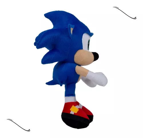 Boneco Sonic De Pelúcia Azul 50cm Grande