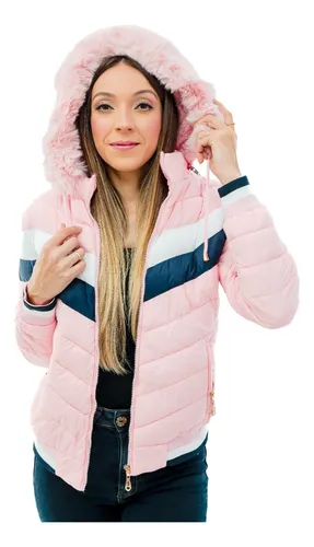 Jaqueta Feminina Bobojaco Dupla Face Inverno Nylon 3 Cores