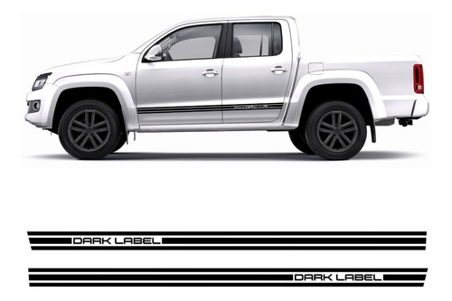 Adesivo Volkswagen Amarok Dark Label Faixa Lateral Preto Cor LATERAL AMAROK