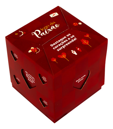 Caixa Cubo Jogo Da Paixão Pct 10 Unidades