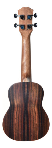 Ukulele Seizi Bora Bora Crush Soprano Acústico Ebony Com Bag