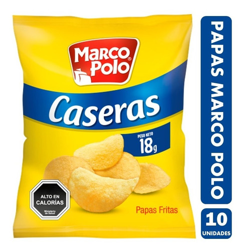 Papas Fritas Marco Polo (tamaño Colación) Pack De 10unidades