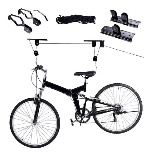 Imagen 4 de 10 de Soporte Porta Bicicleta Para Colgar Gancho Reforzado Techo