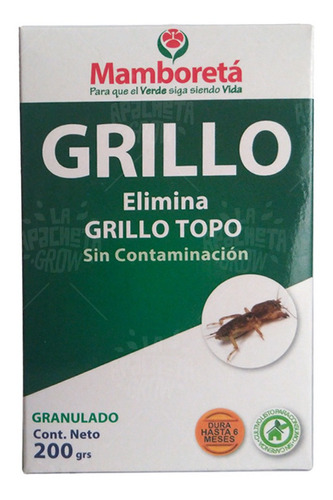 Mamboreta Grillo Topo 200 Gr Insecticida Granulado