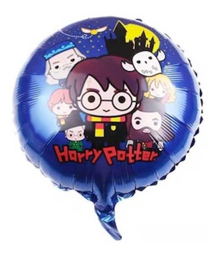 Globos Metalizado Feliz Cumple 18 45cm Potter Vengadores