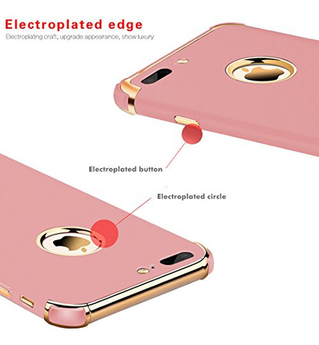 Funda Para iPhone 7 Plus Rose Delgado Flexible