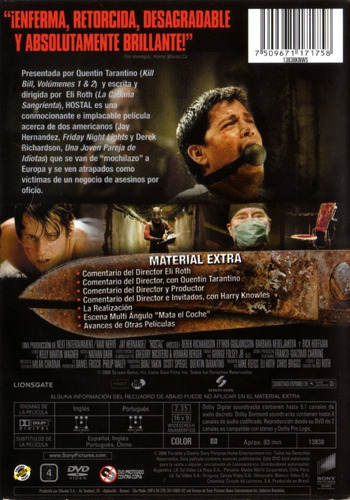 Hostal ( Hostel ) Dvd Original