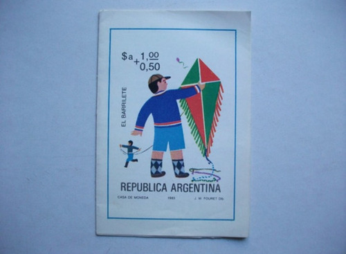 Folleto Filatelia Argentina - Serie Juegos Infantiles - 1983