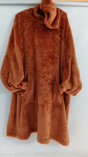 Maxi Buzo Pijama Peluche Abrigo Oversize Gigante Abrigo Soft