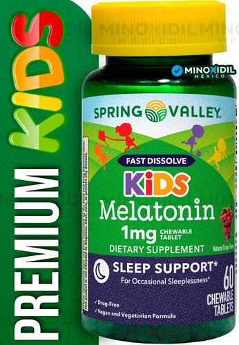 Melatonina Niños Kids Rápida Disolución Masticable 60 Tabs