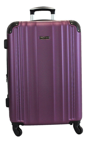 Mala De Viagem Média 23kg Mundi 360 Abs Rígido Cadeado Fixo Cor Roxo