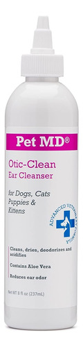 Pet Md Otic Clean Limpiador De Oídos Para Gatos Y Perros Gui