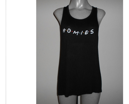 Blusa Friends Homies By French Pastry Negra Dama Talla Xl