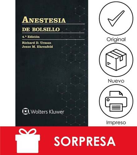 Urman. Anestesia De Bolsillo. 4ed., De Urman.. Editorial Wolters Kluwer, Tapa Blanda, Edición 4a En Español, 2021