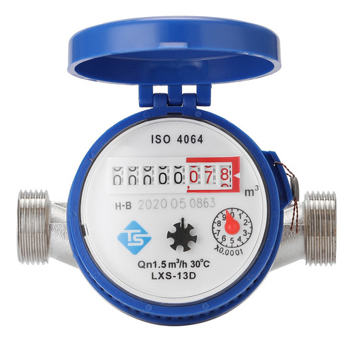 Imagen 5 de 6 de Medidor De Agua Mecánico Con Pantalla De 1/2 Pulgada, 15 Mm