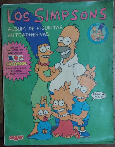 Álbum De Figuritas Los Simpsons. Cromy. Año 1992.