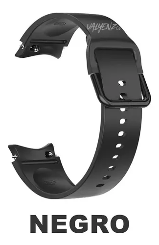 Para Samsung Galaxy Watch5 Pro 45mm 20mm Correa de reloj de silicona de dos  colores (negro