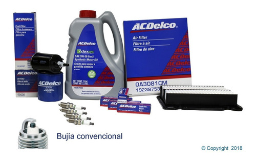 Kit De Afinacion Aceite 5w30 Dexos Aveo 1.6 2016