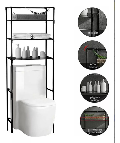 Toallero Mueble Organizador Baño Rack Estante Sanitario