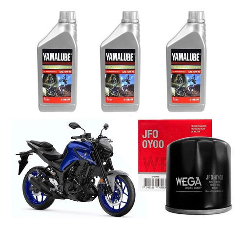 Kit Service Yamaha Mt 03 07 09 R3 Filtro Acei Yamalube Sia++