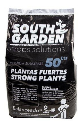 Sustrato South Garden 50l Con Tricodermas
