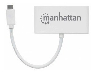 Hub Usb C 3 Ptos Ah Sin Fuente + 1 Pto Chde Energía