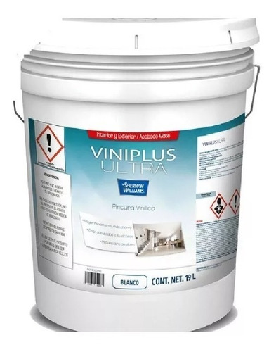 Pintura Vinílica Blanca 19l Viniplus Sherwin Williams