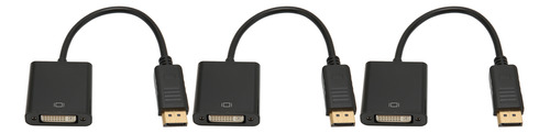 Adaptador Displayport A Dvi, 3 Unidades, 4k Hd, 1080p, Mini