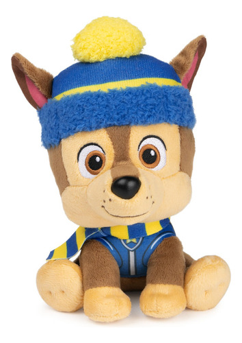 Gund Paw Patrol Holiday Winter Chase Con Bufanda Y Gorro, Ju